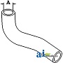 KU20614    Lower Radiator Hose---Replaces 15621-72852